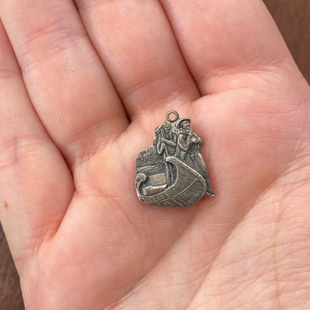 Vintage 925 Sterling Silver "Pere Marquette" Michigan Pendant Charm